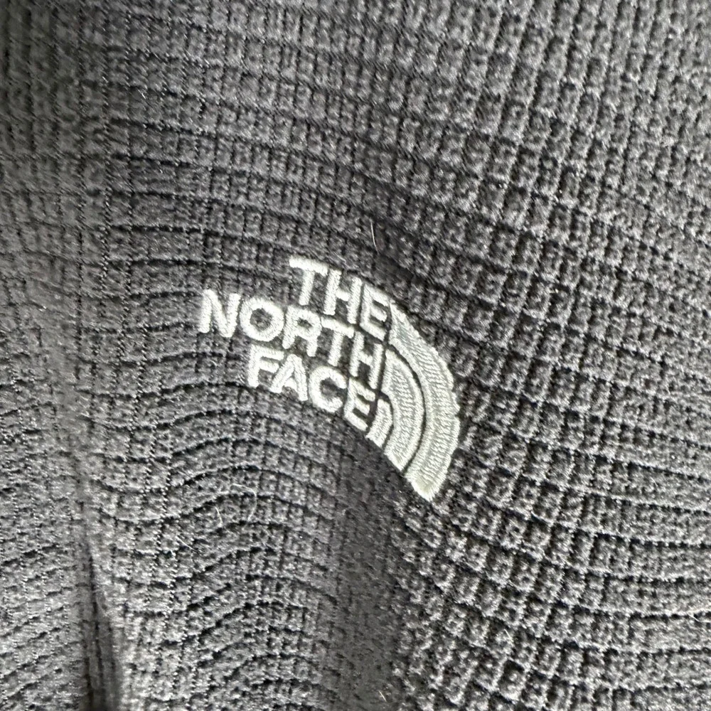 The North Face TekwarMens Black Waffle Knit‎ Quarter Zip Fleece Pullover XL
